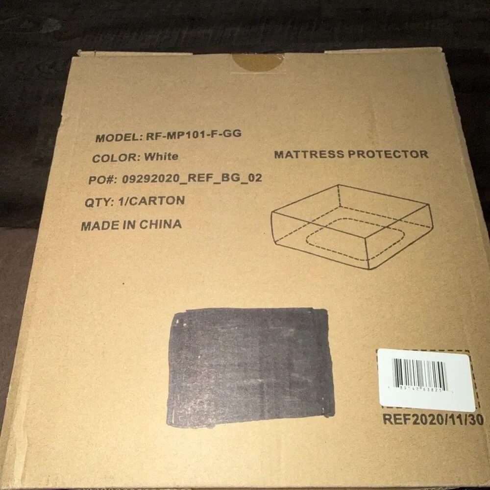 Full Size Fitted Mattress Protector NIB Waterproof READ DESCRIPTION